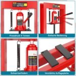 Prensa Hidráulica Industrial 6T para Oficina, Armazém e Bancada de Garagem