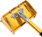 Ferramenta de Acabamento Plano 9,8", Ajustável, com Interruptor Telescópico para Gesso