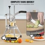 Cortador de Batatas 3/8", Comercial, Aço Inoxidável, com 2 Lâminas Substituíveis