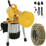 Desentupidor Elétrico 390W, Espiral 15mm x 13mm, Compacto, com 8 Lâminas Substituíveis.