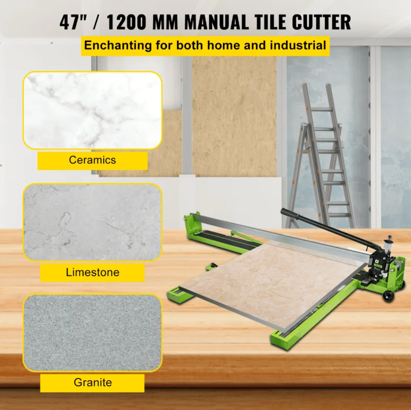 Cortador de Azulejos Manual 1200mm, Profissional, para Porcelanato e Cerâmica