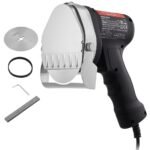 Faca Elétrica para Shawarma 80W, Cortador de Kebab em Aço Inoxidável, 2 Lâminas de 10 cm