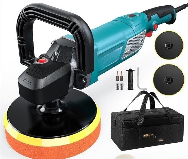 Polidor 1800 W, velocidade variável, prato 150/180 mm, para carros e barcos.