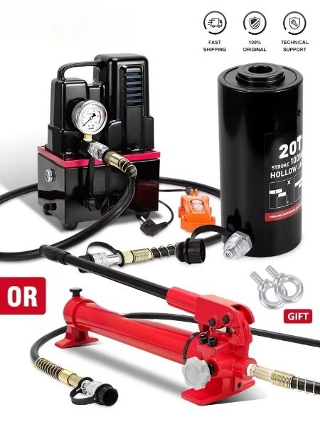 Macaco hidráulico 20t, curso 100 mm, ferramentas de levantamento multiuso