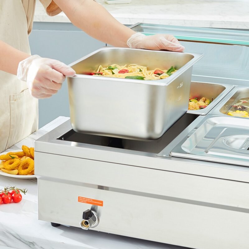Aquecedor de Buffet em Aço Inoxidável 1500 W