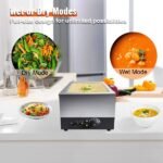 Aquecedor de Buffet em Aço Inoxidável 1500 W 3 x 8,8 L