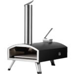 Forno de Pizza Externo Portátil a Pellets de Madeira 30cm Ferro para Camping