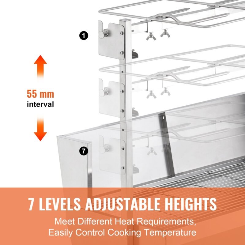 Grill Elétrico para Cordeiro e Leitão 42W 61kg com Espeto