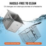 Fritadeira Elétrica Comercial 3100W 9L Aço Inoxidável Upgrade 200°C