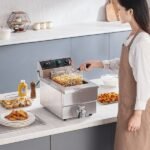 Fritteuse Elektrisch Kommerziell 2500W 12L Edelstahl Upgrade 200°C