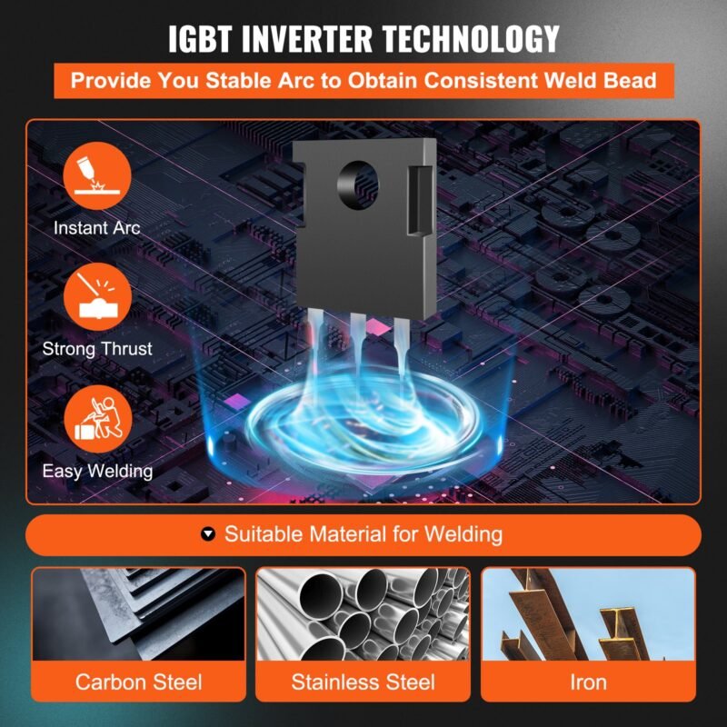Máquina de solda 3 em 1 MIG/MMA/TIG 50-250 A, IGBT, 5,6 kVA.