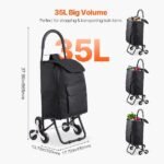 Carrinho de Transporte Dobrável Sack Truck Carga 450x350x965mm