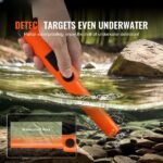 Pinpointer IP68 à prova d'água - 3 modos, bateria 9V, com bolsa.