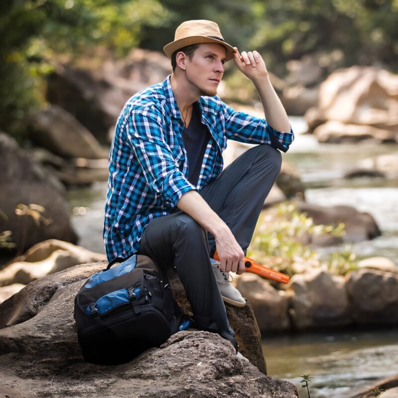 Pinpointer IP68 à prova d'água - 3 modos, bateria 9V, com bolsa.