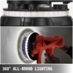 Lixadeira Orbital 225mm, 1200W, para drywall, com saco de aspirador, luvas e óculos de segurança.