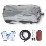 Lixadeira Orbital 225mm, 1200W, para drywall, com saco de aspirador, luvas e óculos de segurança.