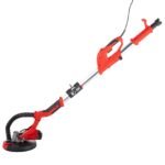 Lixadeira Excentrica 225mm, 750W, para drywall, com saco de vácuo, luvas e óculos de proteção.