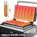 Máquina de Waffle 1500W 50-300°C 0-5 Minutos