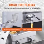 Fritadeira Elétrica 12Lx2 Aço Inoxidável 1500W + 1500W Cestos Removíveis