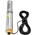 Bomba Submersível de Poço 3,5" 750W, 105L/min, 62m, IP68, 11 Estágios, Ideal para Irrigação.