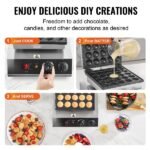 Mini Máquina de Panquecas Dutch 9 Unidades Aço Inoxidável Dorayaki