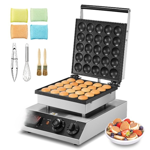 Mini Máquina de Panquecas Dutch 9 Unidades Aço Inoxidável Dorayaki