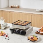 Mini Máquina de Panquecas Holandesas 9 Peças Aço Inoxidável Dorayaki