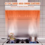 Coifa Comercial 1,2m para Food Trucks, Aço Inoxidável, 2 Filtros U-Shape Removíveis.