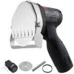 Cortador de Doner 80 W, Faca Elétrica Sem Fio, Espessura 0-8 mm, Lâmina de 100 mm, Preto.