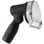 Cortador de Doner 80 W, Faca Elétrica Sem Fio, Espessura 0-8 mm, Lâmina de 100 mm, Preto.