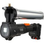 Pistola de Lubrificação 10.000 PSI, 125g/min, 2 baterias 2,0Ah, mangueira Φ9x990mm, carregador rápido. Universal.