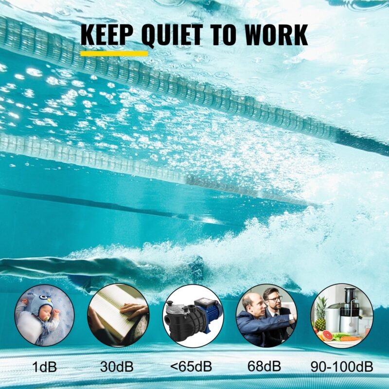 Bomba de Piscina 2.0HP, 115 GPM, 220V, 2850RPM, com Cesto de Filtro, para Piscinas e SPAs