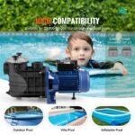 Bomba de Piscina 2.0HP, 115 GPM, 220V, 2850RPM, com Cesto de Filtro, para Piscinas e SPAs