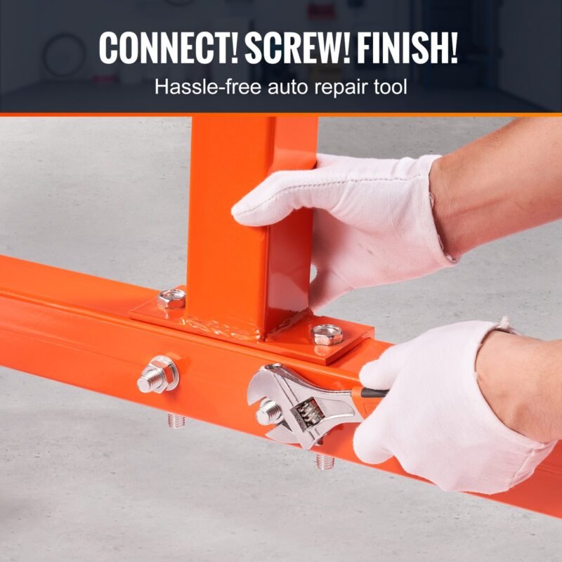 Suporte de Motor 590kg, com garra para caixa de marchas, macaco móvel com 4 rodas e cabo de 508mm.