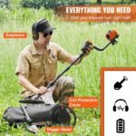 Kit de Detetor de Metais Infantil, Multifuncional, à Prova d'Água com Bobina de 15,2 cm, Pá e Bolsa.