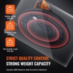 Levantador de Sucção NBR φ203mm, 99-278kg, para vidro, com cabo ABS, caixa e luvas, temperatura de -20 a 60℃.