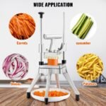 Máquina de Cortar Batatas Fritas 3/8, Cortador de Legumes e Frutas