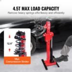 Tensionador de Molas Hidráulico 4,5T, pressão 1T, para molas 11-17 cm, com trava e bomba à prova de vazamentos.