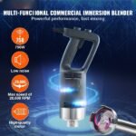 Liquidificador de Mão 500 W 4000-18000 rpm, barra de 660 mm, gancho e lâmina extra