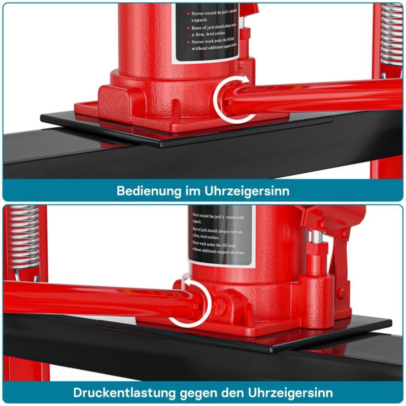 XPOtool Prensa Hidráulica Industrial de 12T para Oficina, Armazém, Garagem