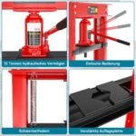 XPOtool Prensa Hidráulica Industrial de 12T para Oficina, Armazém, Garagem