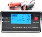 Carregador 12V/24V 10A 250W Pulso inteligente, detecção automática, com LCD