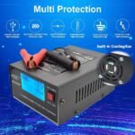 Carregador 12V/24V 10A 250W Pulso inteligente, detecção automática, com LCD