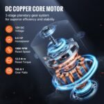 Guincho Elétrico 12V DC 2722kg Guincho Elétrico Motor de Guincho 12 Fios